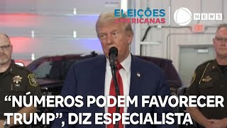 quotNúmeros que não estão nas pesquisas podem favorecer Trumpquot diz especialista [upl. by Oicnerual]