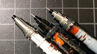 Uni Kuru Toga Advanced vs Pipe Slide vs Standard Mechanical Pencils [upl. by Calysta]