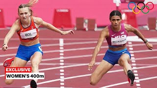 Sydney McLaughlin VS Femke Bol Female 400m Hurdles  Paris 2024 [upl. by Amann642]