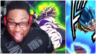 🔥WHAT DID I JUST WATCH NEW LR SSJ Gogeta and LR SSJ Broly Super Attack REACTION on DOKKAN BATTLE [upl. by Eltsyrc345]