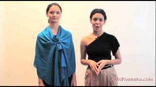 How To Wear A Pashmina With A Dress  Style 03 [upl. by Yrian]