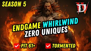 D4 Season 5 WhirlWind Barbarian Build NO Uber Uniques [upl. by Ahsei148]