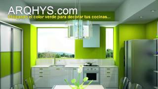 Decorando tu cocina de color verde [upl. by Ybloc]