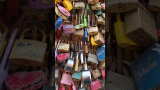 love locks in toronto distillery district canada [upl. by Aznecniv]