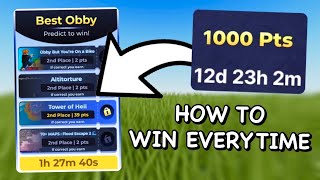 HOW TO WIN EVERY PREDICTION  Roblox Innovation Awards 2024 [upl. by Rossy]