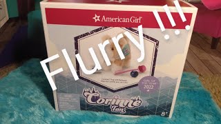 American girl Corinne Tans dog flurry review and unboxing [upl. by Malkah]