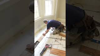 Fixing an unlevel floor for laminate flooring [upl. by Fernald]