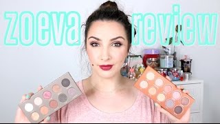 Zoeva Palettes  Cocoa Blend amp Rose Golden  review amp swatches [upl. by Carlynn]