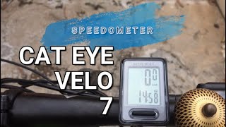 CAT EYE VELO 7 speedometer sepeda [upl. by Aicilet749]