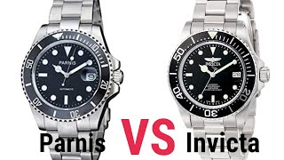 Parnis Submariner VS Invicta Pro Diver  Under 100 Submariner Homage Battle [upl. by Denver]