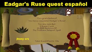 Eadgars Ruse quest español osrs 2023 [upl. by Atalaya]