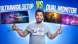 Ultrawide Monitor VS Dual Monitor Setup  Which one is better [upl. by Chere]