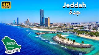 Corniche Jeddah Saudi Arabia Aerial View 4K 60FPS [upl. by Apthorp]