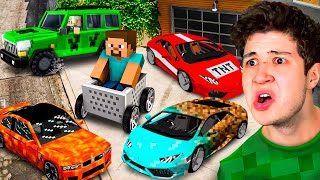 ROBANDO COCHES de MINECRAFT en GTA 5 🚘⛏️ Mods [upl. by Busiek]