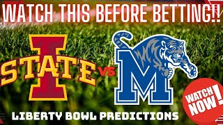 Memphis Tigers vs Iowa State Cyclones Prediction and Picks  Liberty Bowl Picks [upl. by Haleigh708]