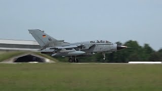 Panavia Tornado IDS Luftwaffe 4461 Low Apporoch Low flypast and Landing at Penzing Airbase [upl. by Ditter592]