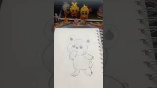 Teddiursa drawing from Pokémon Halloween episode 224 [upl. by Aible]