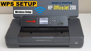 HP OfficeJet 200 Printer WPS Setup Wireless Setup Using WPS Push Button Method [upl. by Atirahs]