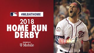 2018 Home Run Derby Bryce Harper going off in DC  MLBAtHome [upl. by Suiravat]