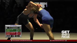 120lb  Nic Aguilar Gilroy VS Jacob Allan Poway  2018 MidCals [upl. by Leissam]