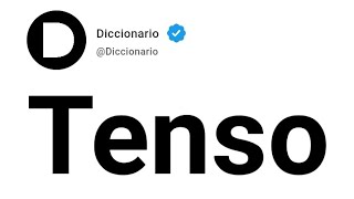 Tenso Significado En Español [upl. by Nirehtac]