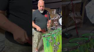 Seamless acrylic Octobans 6x6 6x28 Sound Test drums rldrums [upl. by Ecinehs]