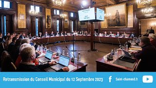 Conseil Municipal du 12 Septembre 2023 [upl. by Ahsinert910]