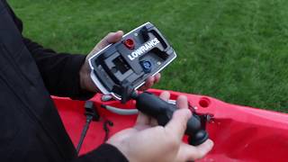 How to install a fish finder on a 2017 Hobie Outback [upl. by Anawot162]