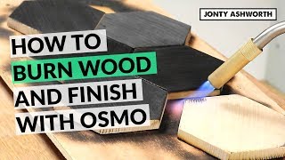 How to do a Burnt Wood Finish on solid Ash [upl. by Nommad]