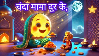 चंदा मामा दूर के  kids rhymes baby songs nursery rhymes [upl. by Sergius]