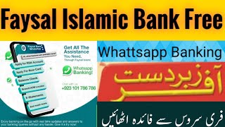 Faysal Bank whattsapp Banking Digital Banking  online banking services  best online banking apps [upl. by Enomsed487]