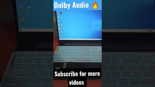 Dolby audio feature in Lenovo ideapad 3 gaming laptop 🔥🔥🔥 [upl. by Martainn]