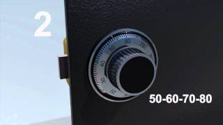 LA GARD Mechanical Lock 4Wheel  How to Change the Set Combination [upl. by Marrilee]