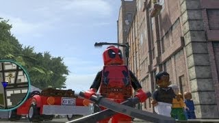 LEGO Marvel Super Heroes PS4  Deadpool Free Roam Gameplay [upl. by Ynnos642]