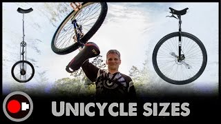 Unicycle science  Why so many wheel sizes [upl. by Idmann]