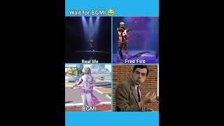 😂😂Real life dance vs Free fire vs BGMI 😂😂😂 [upl. by Nnayllehs]