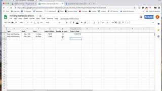 How to Create a Day Countdown Formula in Google Sheets [upl. by Hildegarde474]