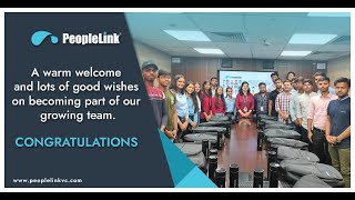 A Warm Welcome To Our New Joinees  PeopleLink [upl. by Zilada]