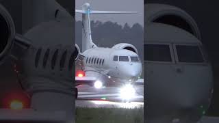 Gulfstream G500 Powerful Takeoff in Rainy Bern Switzerland [upl. by Ledif]