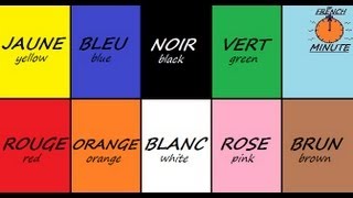 Learn French with Jublie2  French Colors The French Minute [upl. by Hetti]