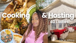 Cooking Cameroonian Food amp Hosting 40 Women at Home  A Sunday Short Film [upl. by Ayotak]