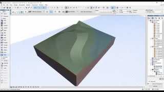 Model terrain in ArchiCAD  create site [upl. by Suzie]