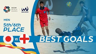 Japan vs England NEOM Beach Soccer Cup 2024  BEST GOALS🏆🔥 [upl. by Oilicec]