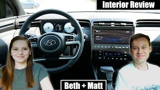 The 2022 Hyundai Santa Cruz Limited has the HighestTech Interior in its Segment Beth and Matt [upl. by Acinimod380]