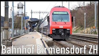 Railways Station Birmensdorf ZH  Bahnhof und Bahnübergang in Birmensdorf ZH [upl. by Tertias]