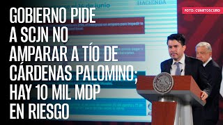 Gobierno pide a SCJN no amparar a tío de Cárdenas Palomino hay 10 mil mdp en riesgo [upl. by Chill623]