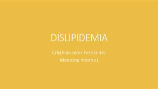 Medicina Interna  Dislipidemia [upl. by Raseac514]