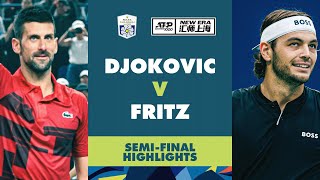 Novak Djokovic vs Taylor Fritz SemiFinal Highlights  Rolex Shanghai Masters 2024 [upl. by Alyek900]