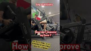 Leg extensions how can improve my form  gymsponsored [upl. by Atikin]