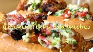 Chicken Tikka Sandwiches  A Story of Spice Cooking  チキンティッカサンドイッチ [upl. by Anerbes]